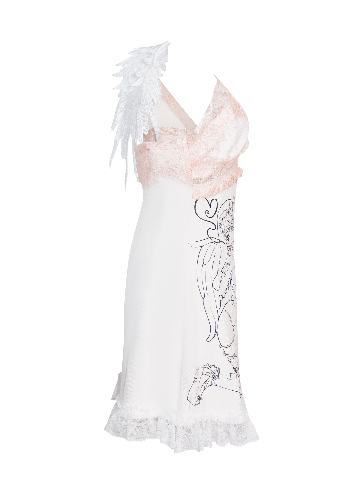 Seraphim Slip Dress White