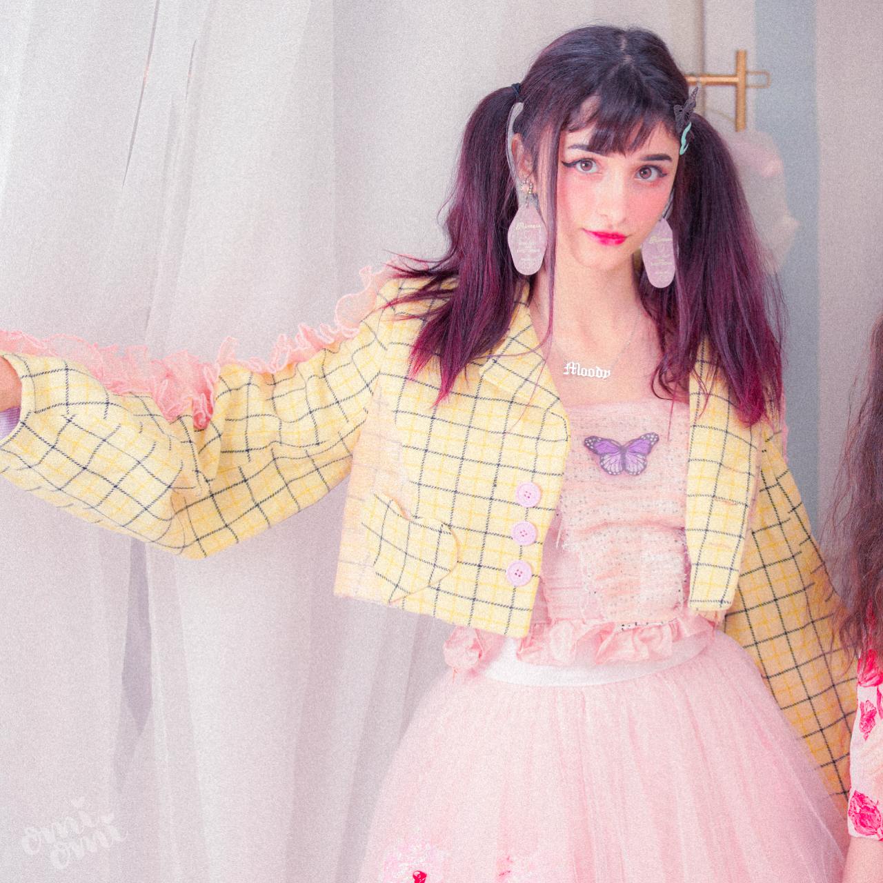 Playful Yellow Tailored Jacket