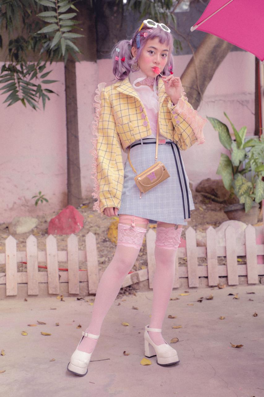 Playful Yellow Tailored Jacket