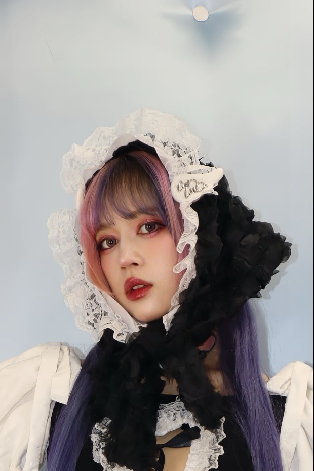 "Be Not Afraid" Babushka Bonnet (Dark)