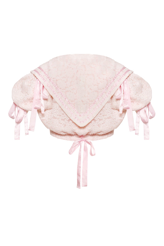 Milk Blossom Cardigan + Detachable Sleeves