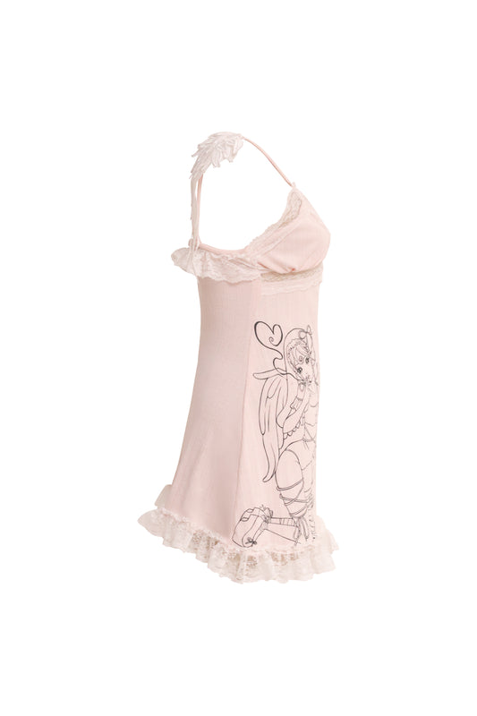 Seraphim Slip Dress Pink
