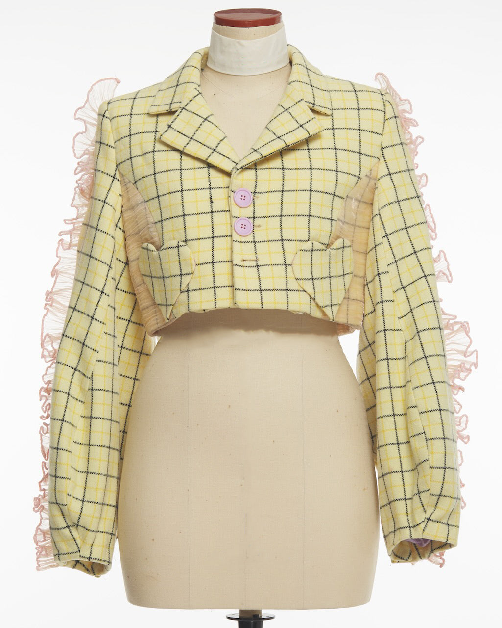 Playful Yellow Tailored Jacket