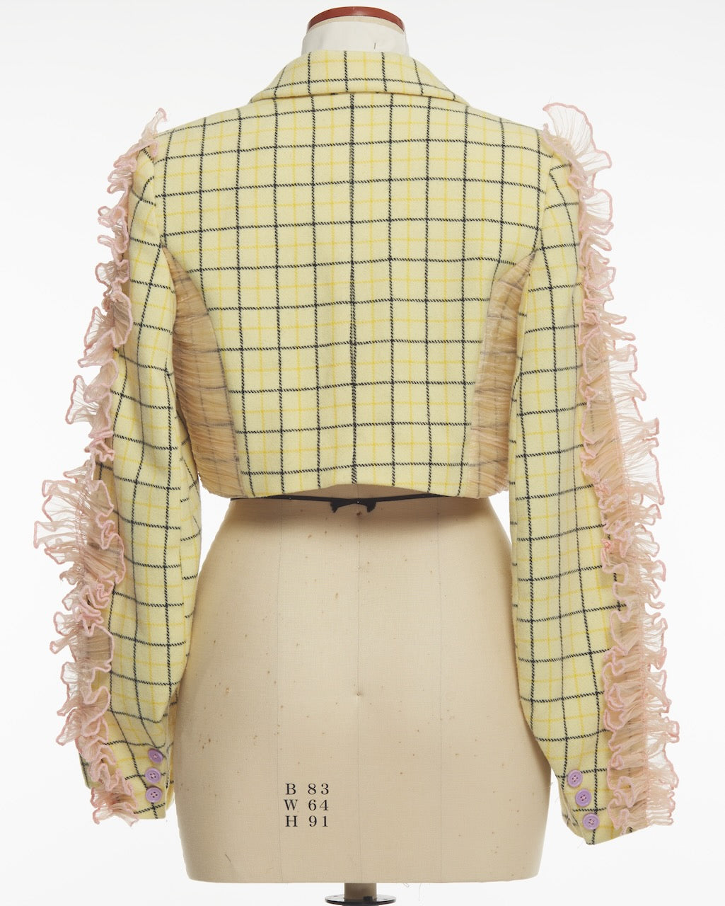 Playful Yellow Tailored Jacket