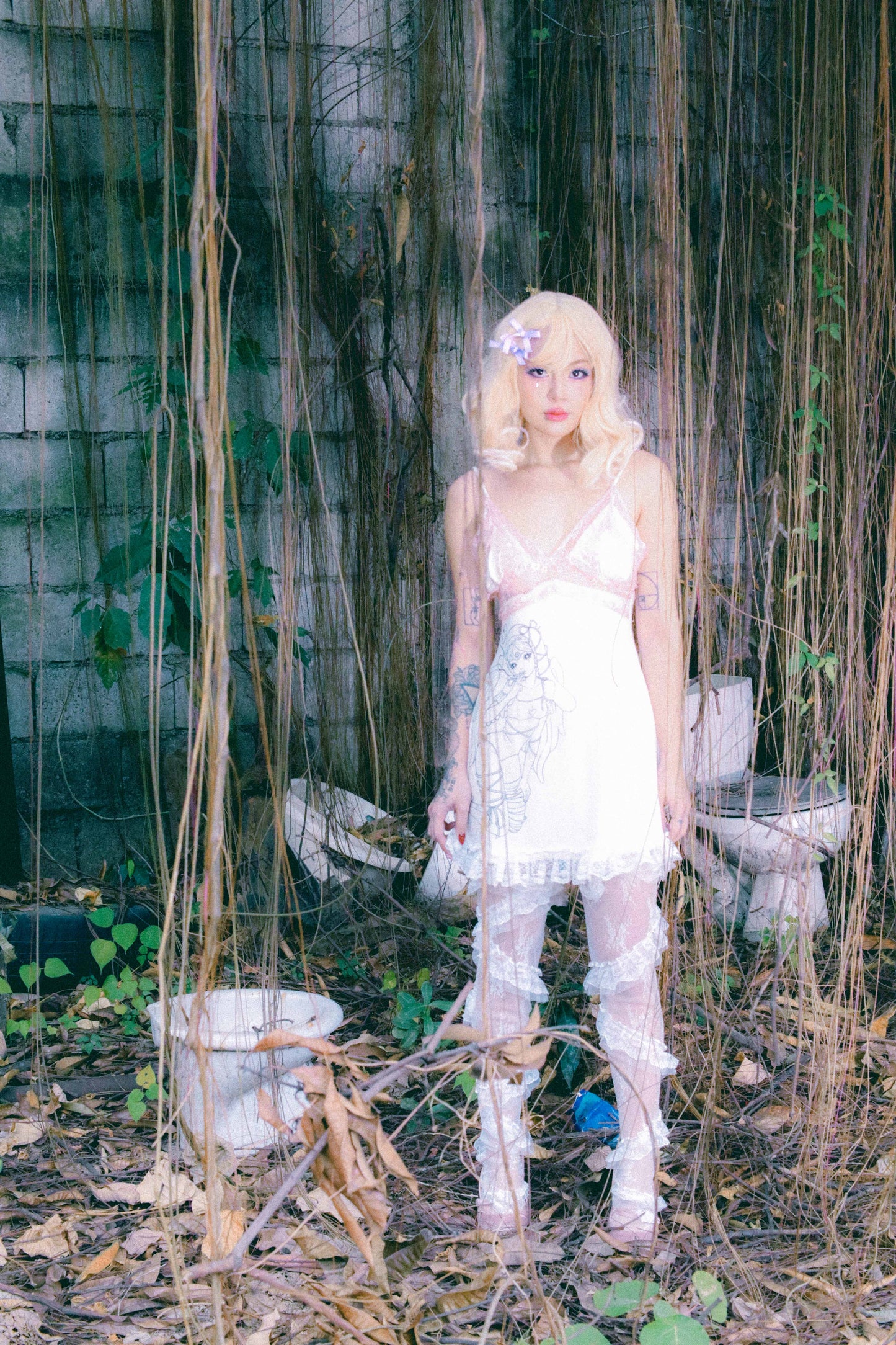 Seraphim Slip Dress White