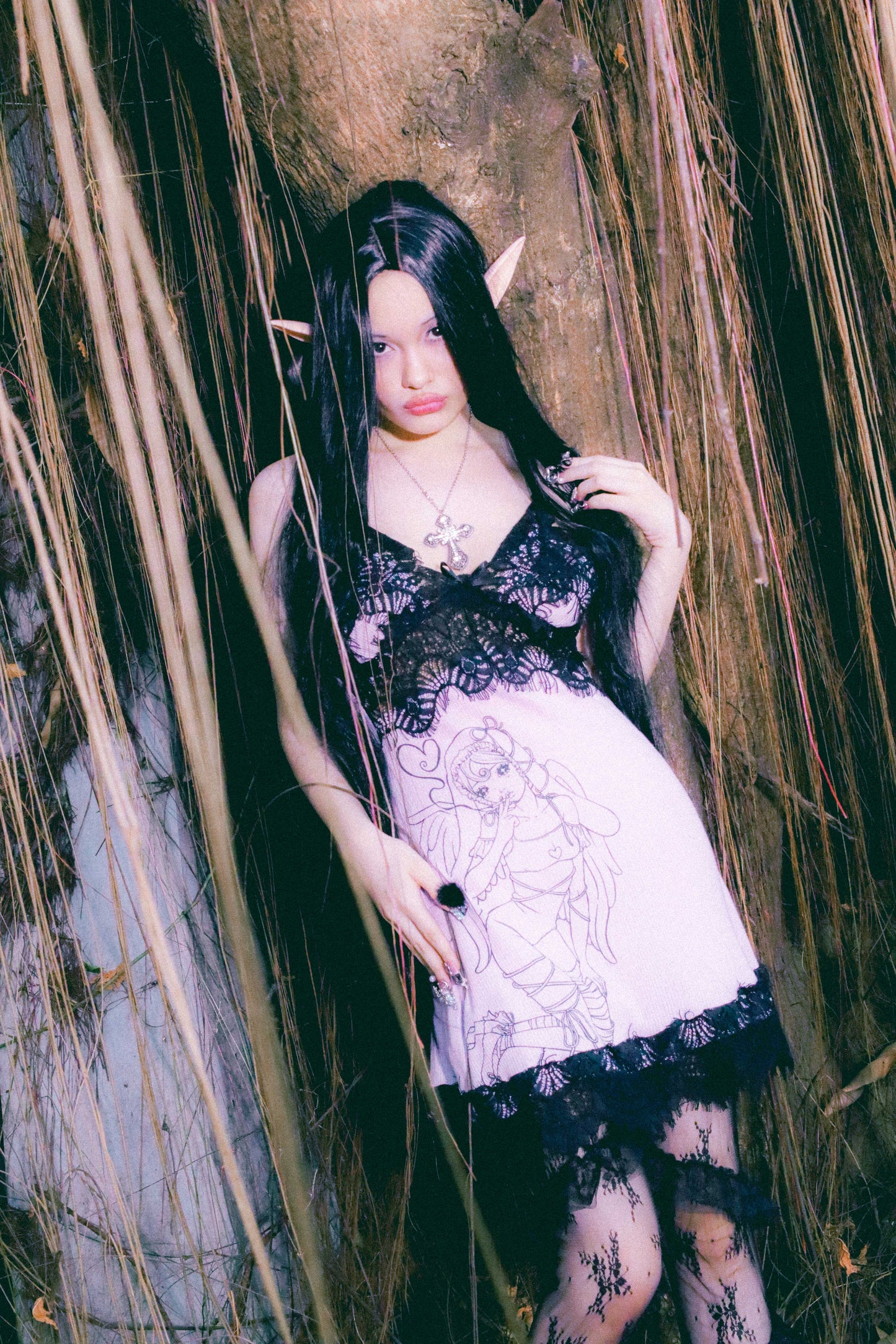 Seraphim Slip Dress Purple