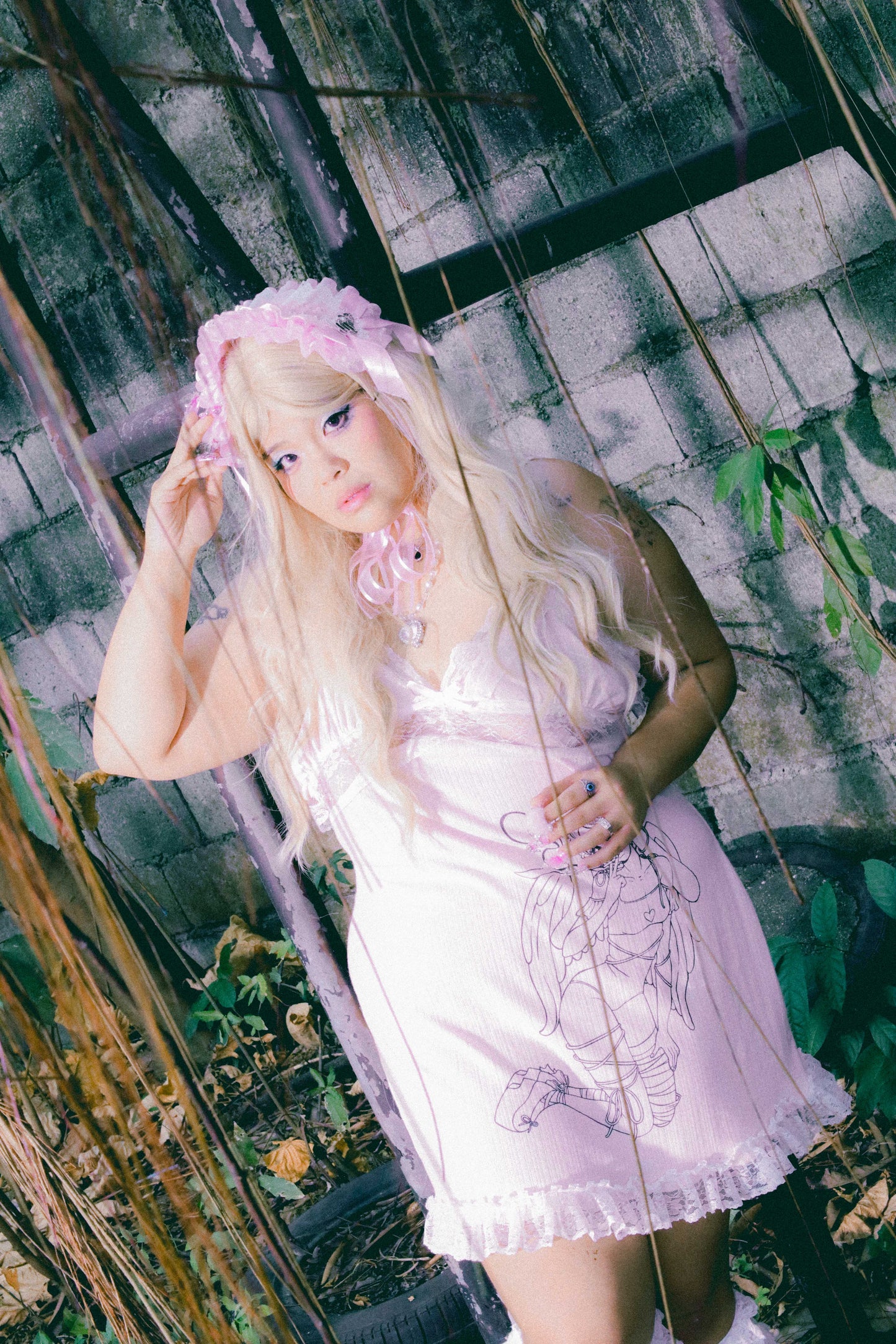 Seraphim Slip Dress Pink