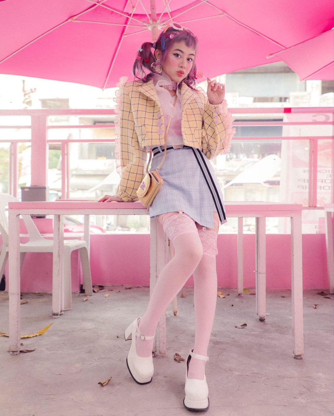 Playful Yellow Tailored Jacket