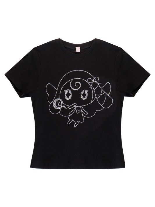 Midnight Lilith Cropped Tee