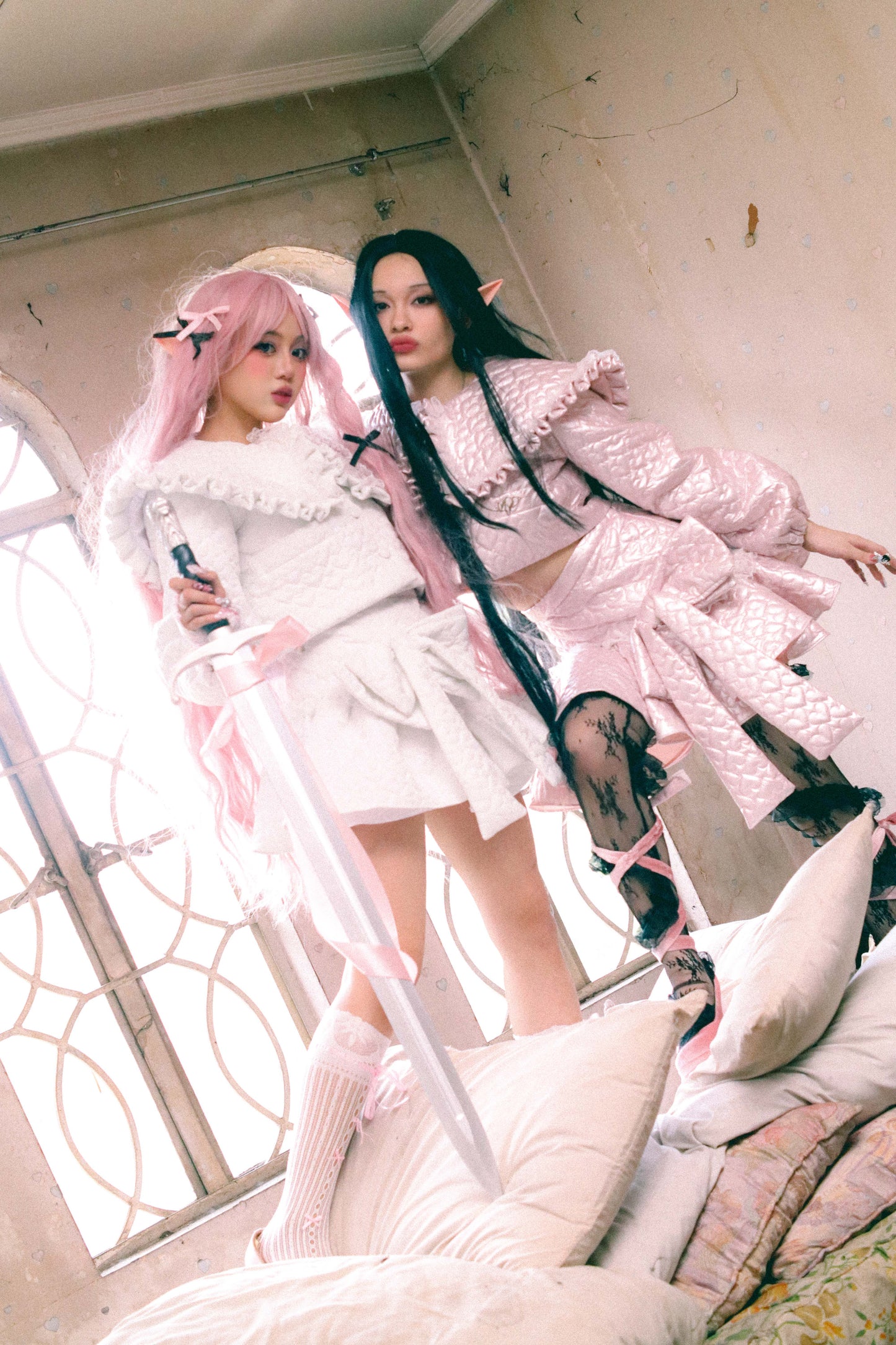 Pink Cherub Set