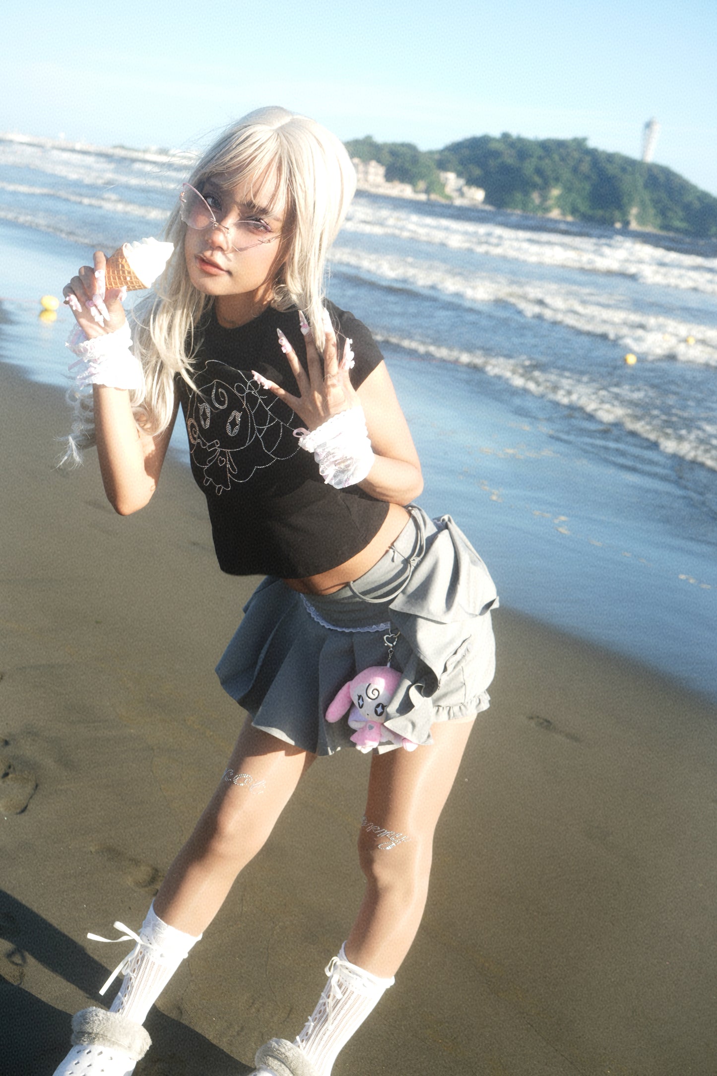 Midnight Lilith Cropped Tee