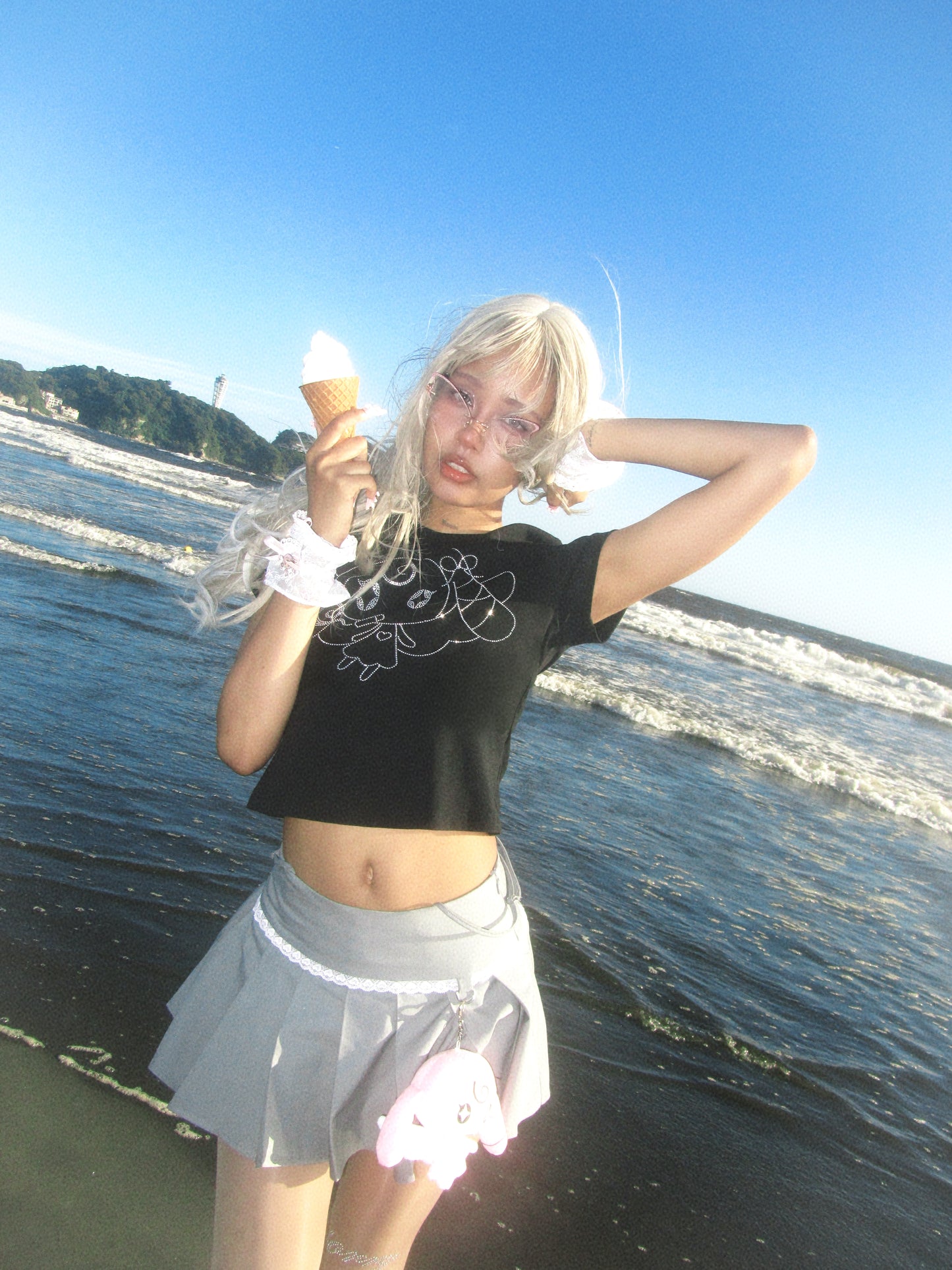 Midnight Lilith Cropped Tee
