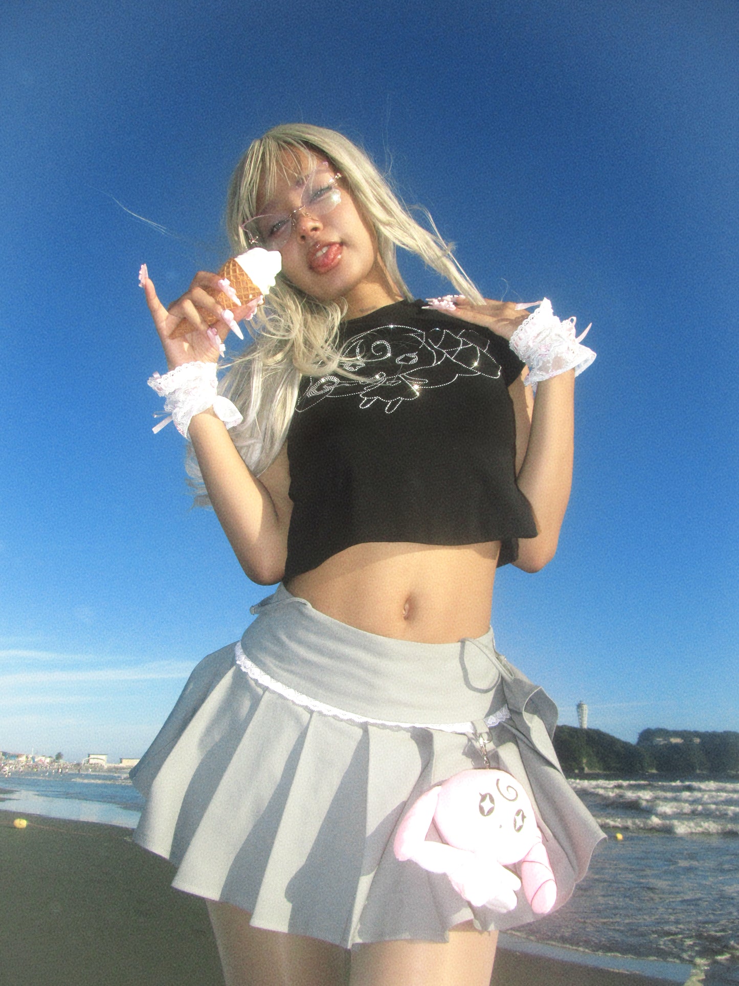 Midnight Lilith Cropped Tee