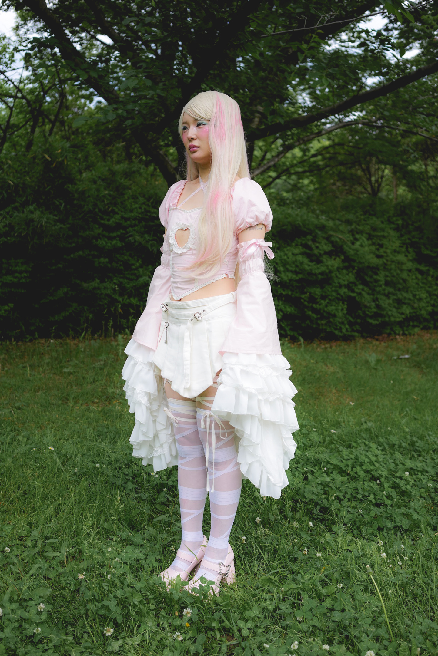 Fallen Angel Skirt (White)