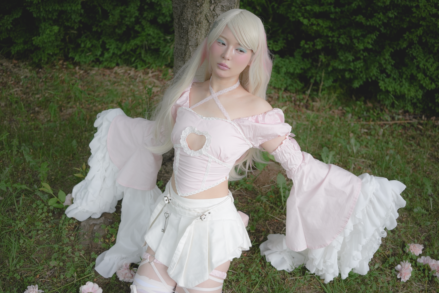 Fallen Angel Skirt (White)