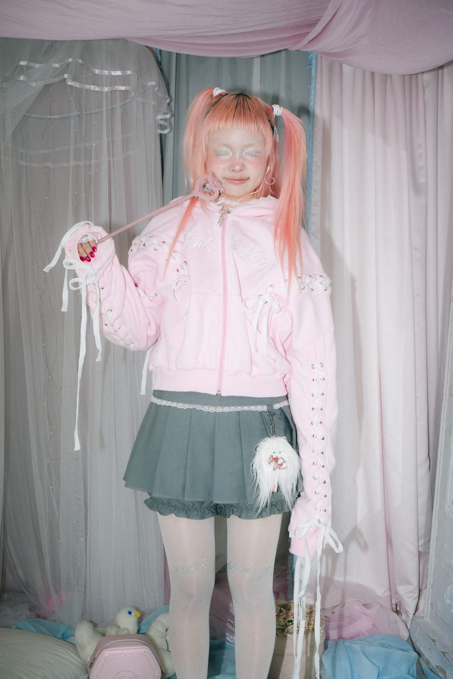 Pink Mage Zip Hoodie