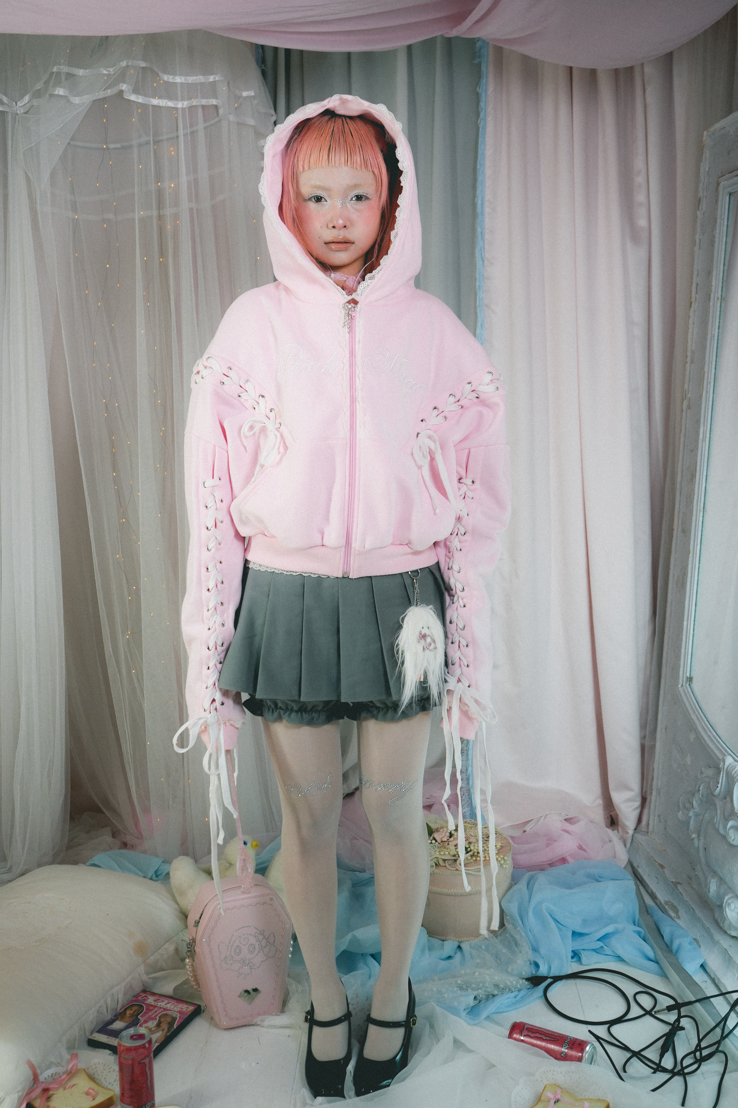 Pink Mage Zip Hoodie