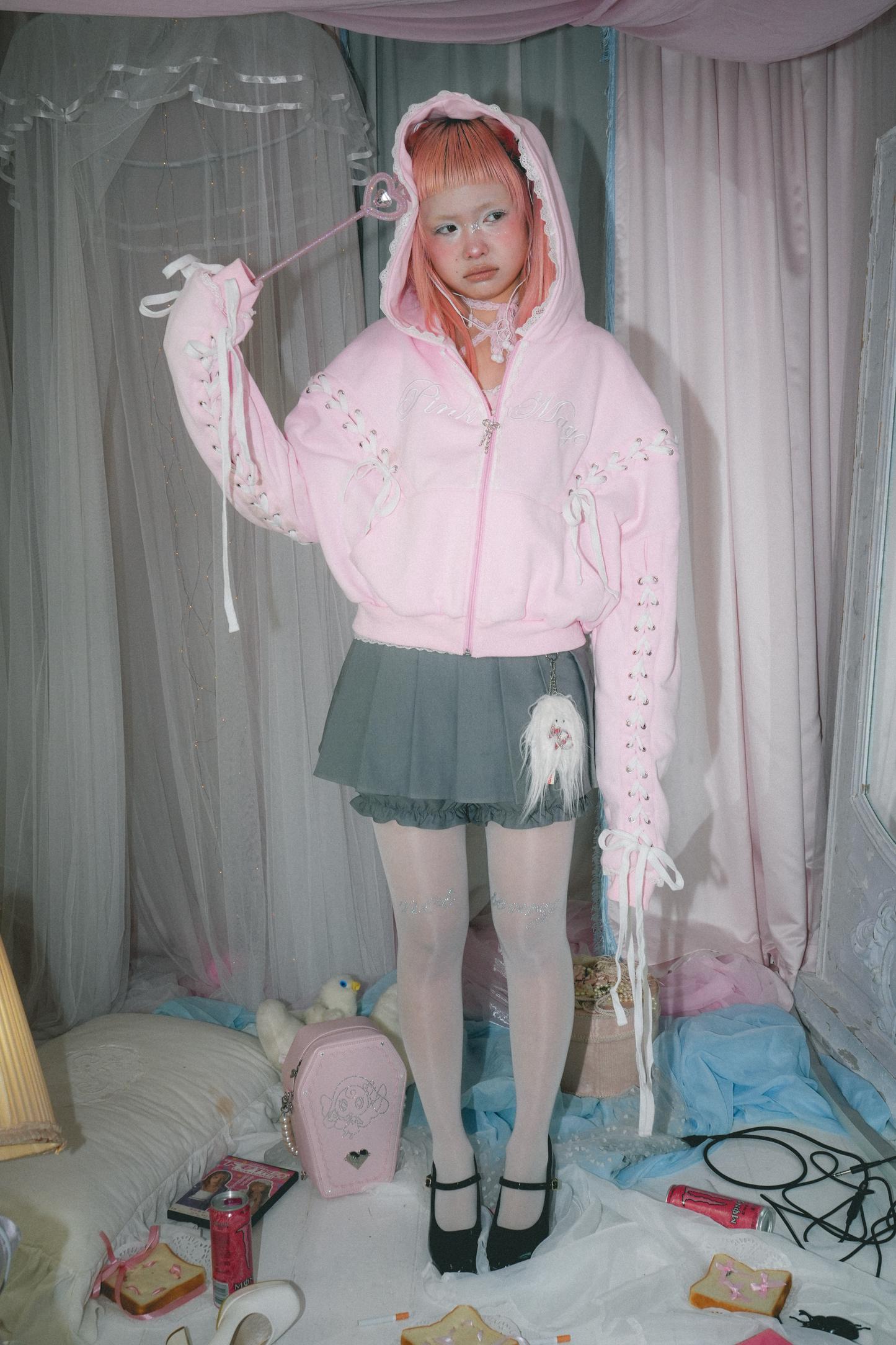 Pink Mage Zip Hoodie