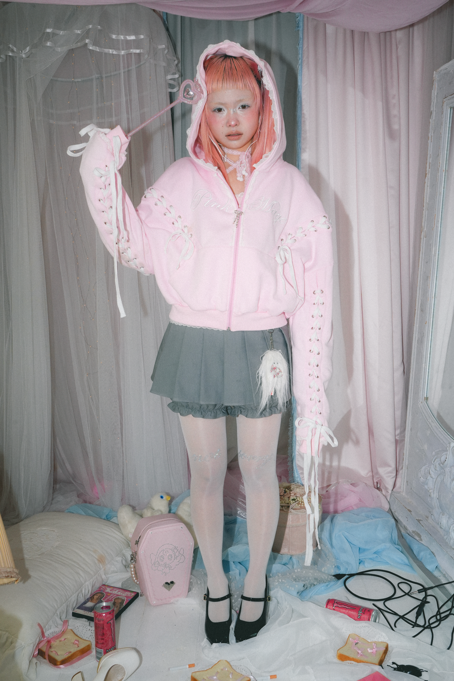 Pink Mage Zip Hoodie