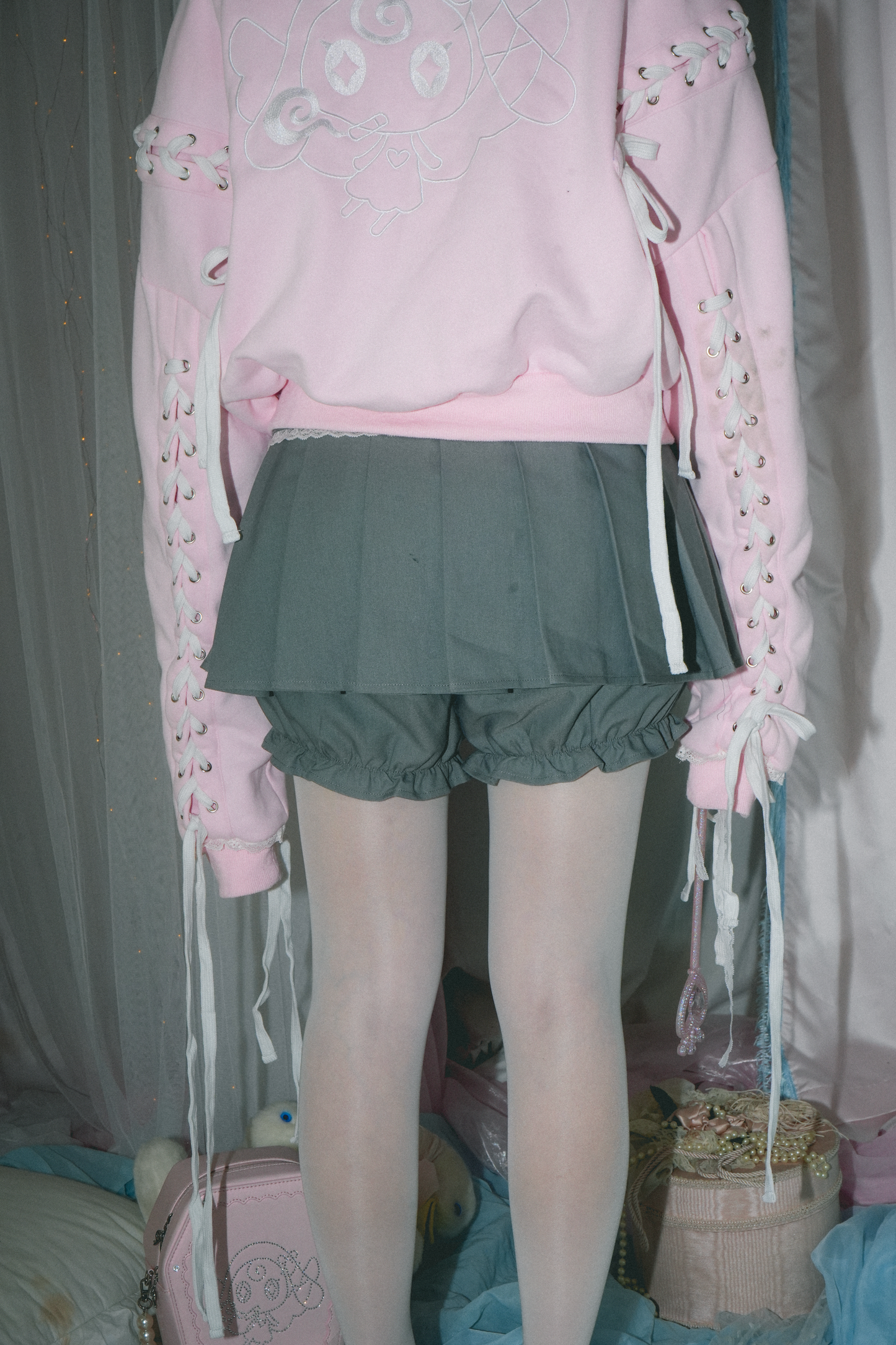 "Not Sorry" Stockings in Pure White