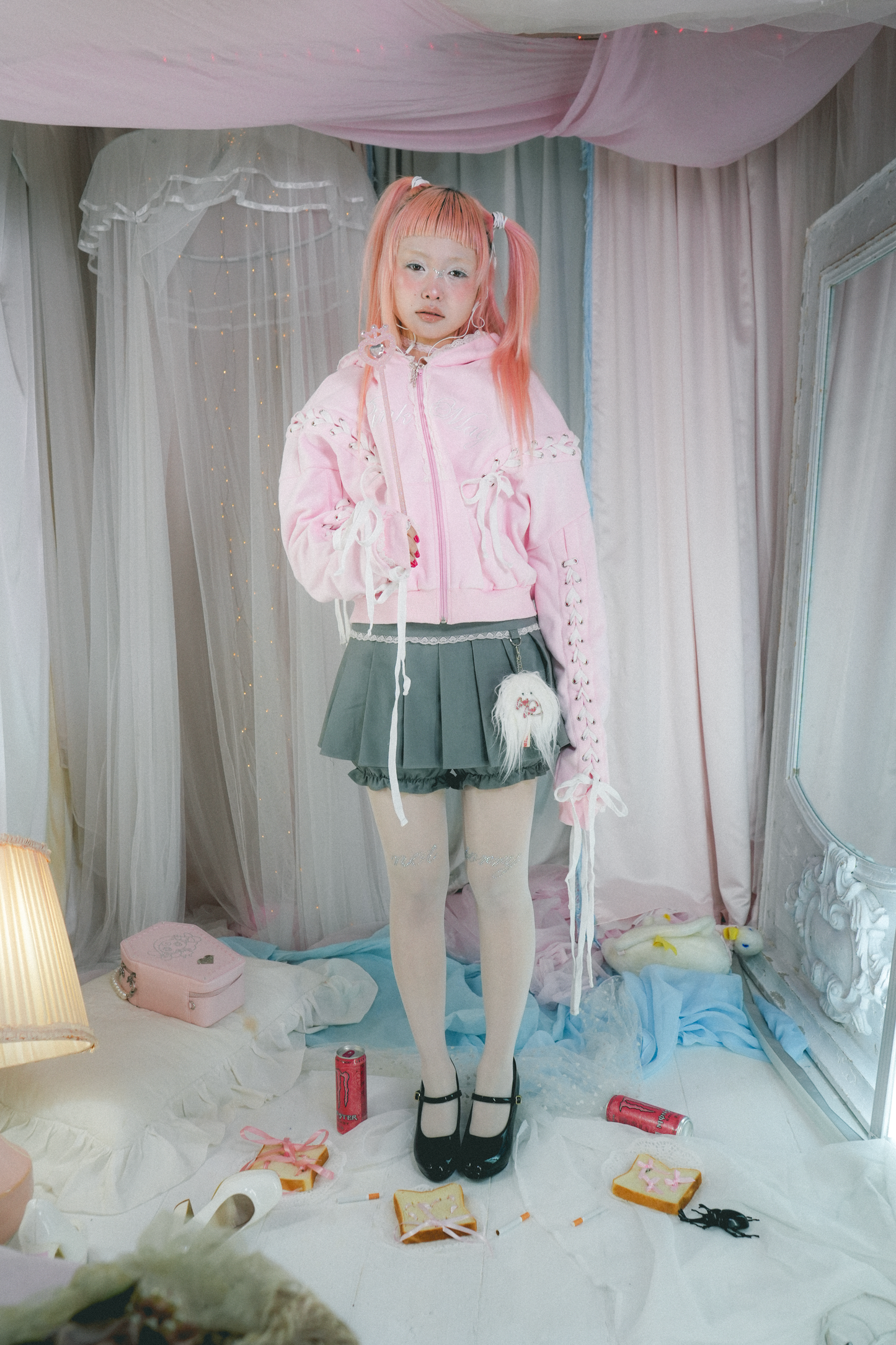 "Not Sorry" Stockings in Pure White